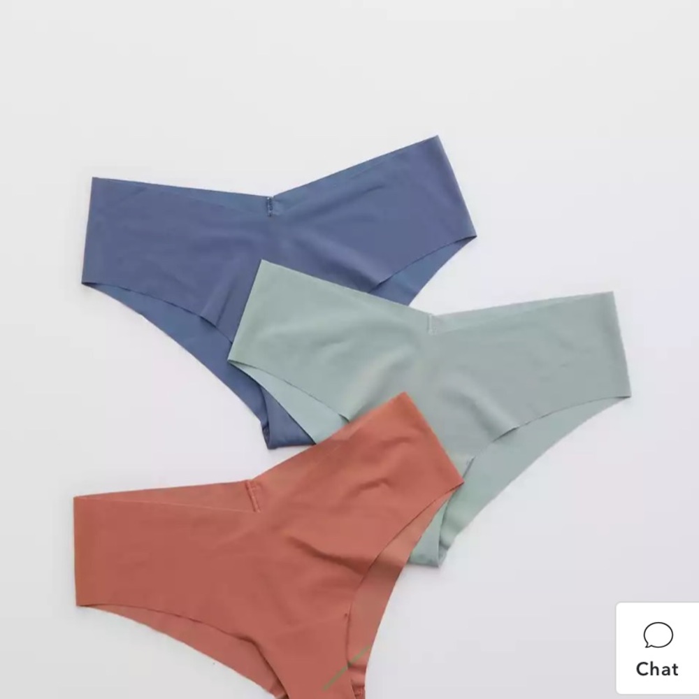 Aerie No Show Cheeky Underwear XL (Blue & Teal only)